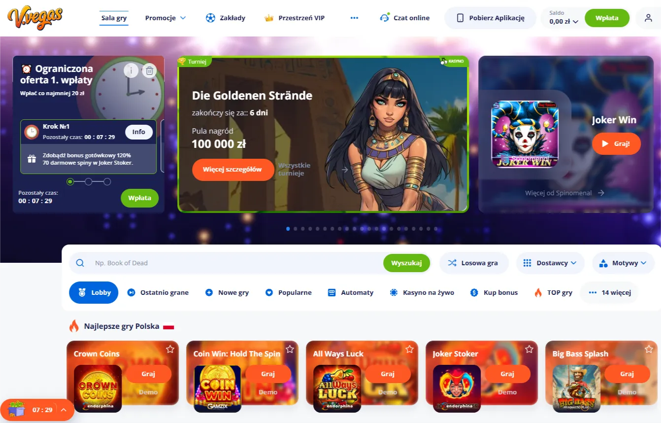 Najlepsze cechy Vulkan Vegas Casino