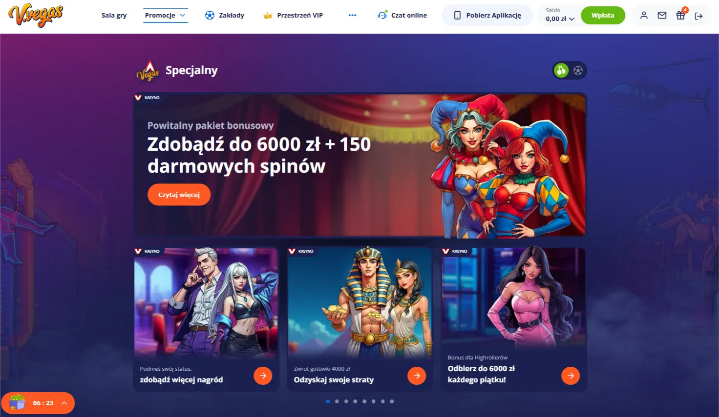 Bonusy i promocje Vegas Casino