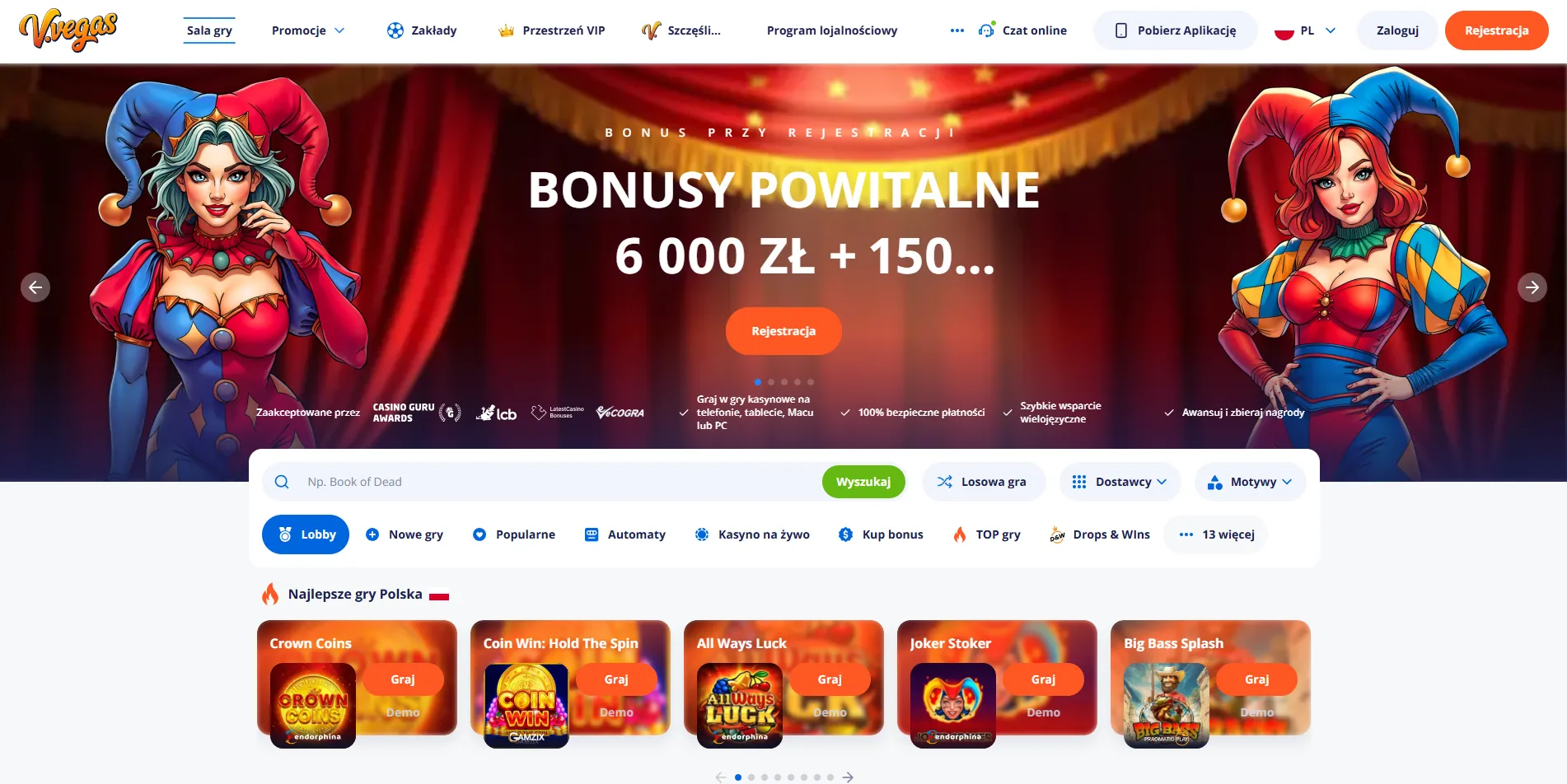 Przegląd Vulkan Vegas bonus za rejestrację